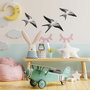 Aberto Design Flying Swallow - 2 Blanco y Negro